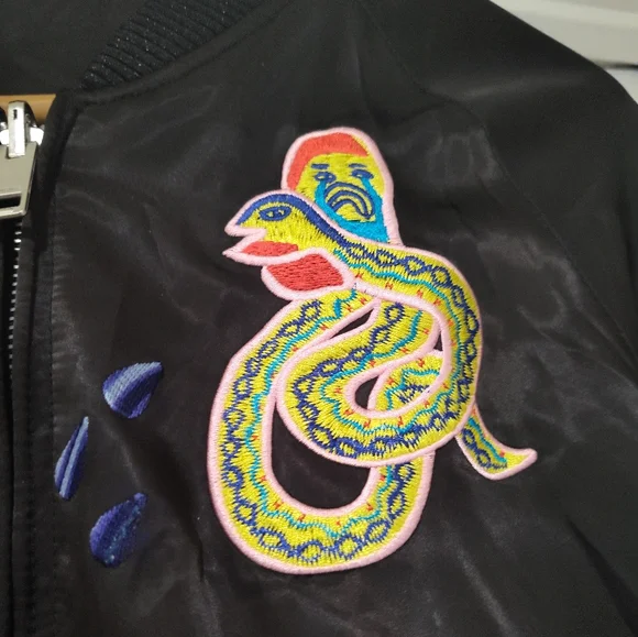 Diesel Black Jacket with Colorful Embroidery - Picture 4 of 14
